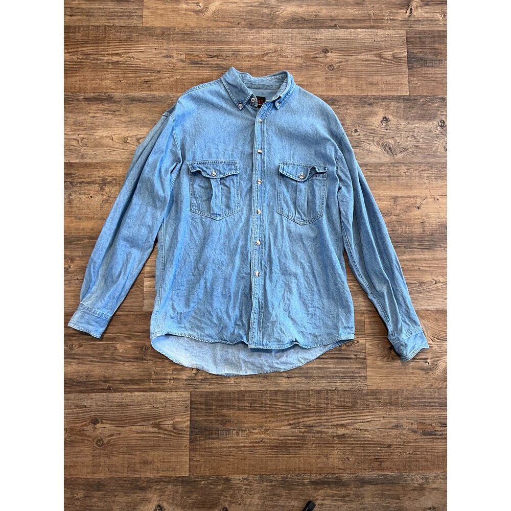 Vintage Denim Button Up Shirt